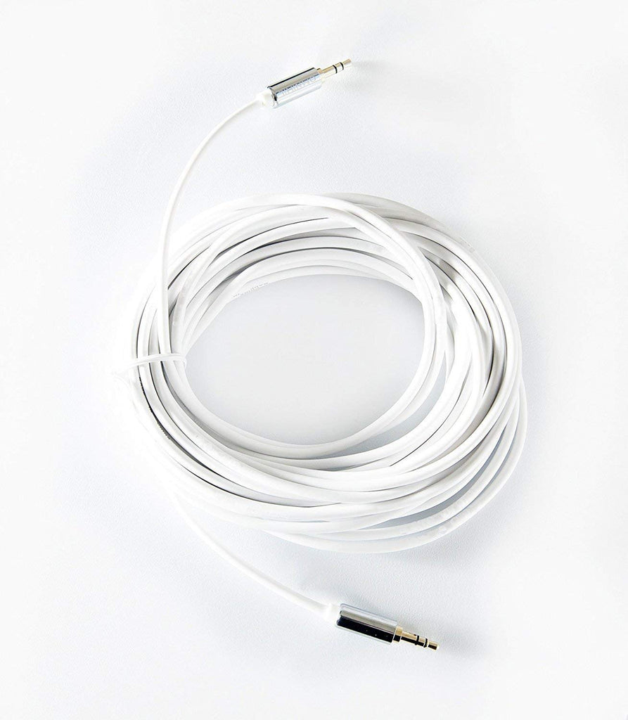 OMNIHIL 30 Feet Long 3.5mm Headset Audio AUX Extension Cable Compatible with KEF Space ONE Wireless