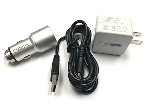 OMNIHIL Wall+Car Chargers+2PK-30FT Micro-USB Cable Compatible with CORE Bluetooth Speaker Lantern