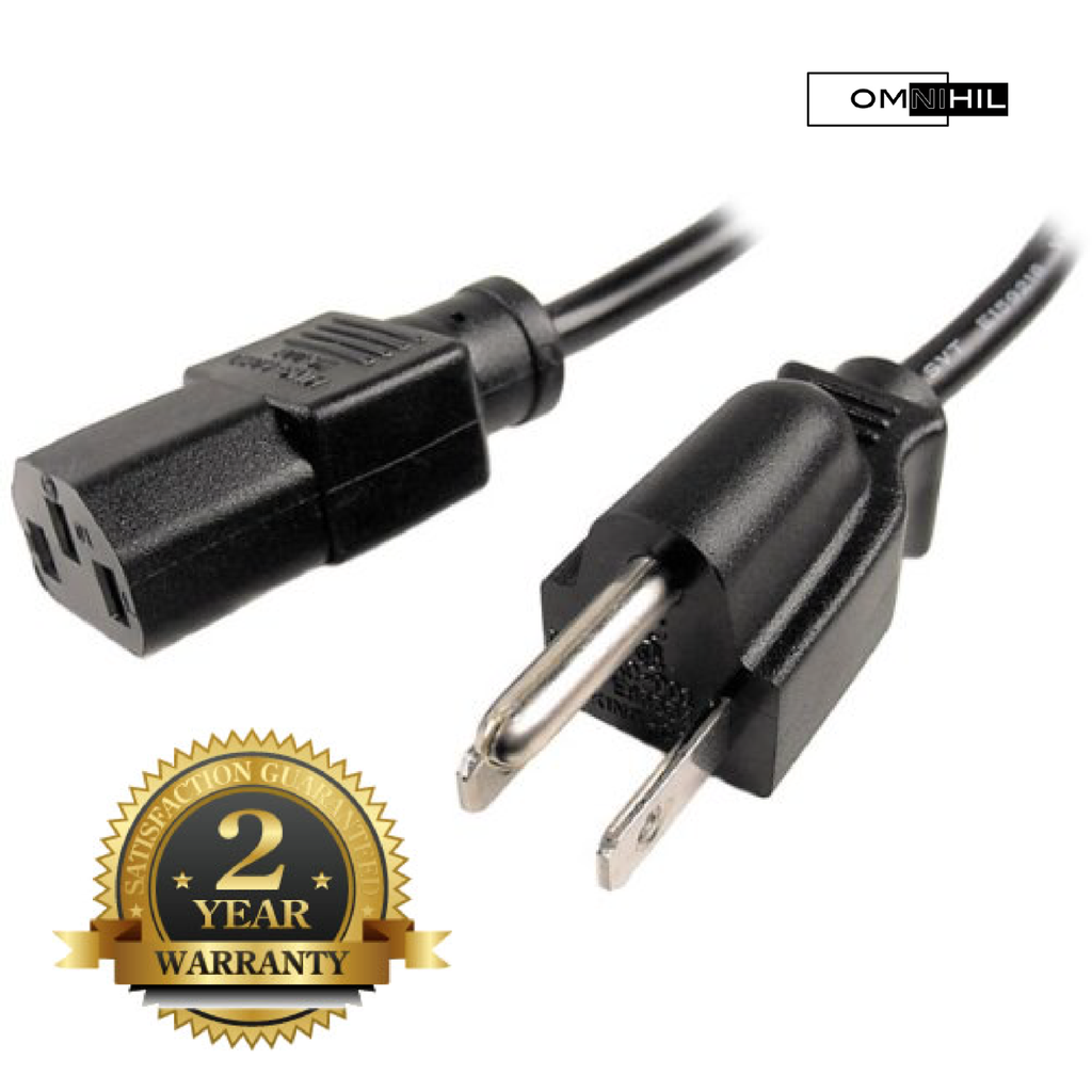 OMNIHIL 8 FT AC Power Cord for Alesis MultiMix 8 Line Eight-Channel Stereo Line Mixer