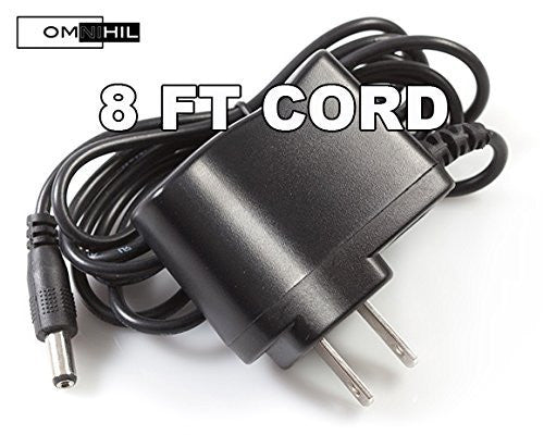 OMNIHIL (8 Foot Long) AC/DC Adapter/Adaptor for Akai Professional MPK225 MPK249 MPK261 Keyboard Power Supply Charger