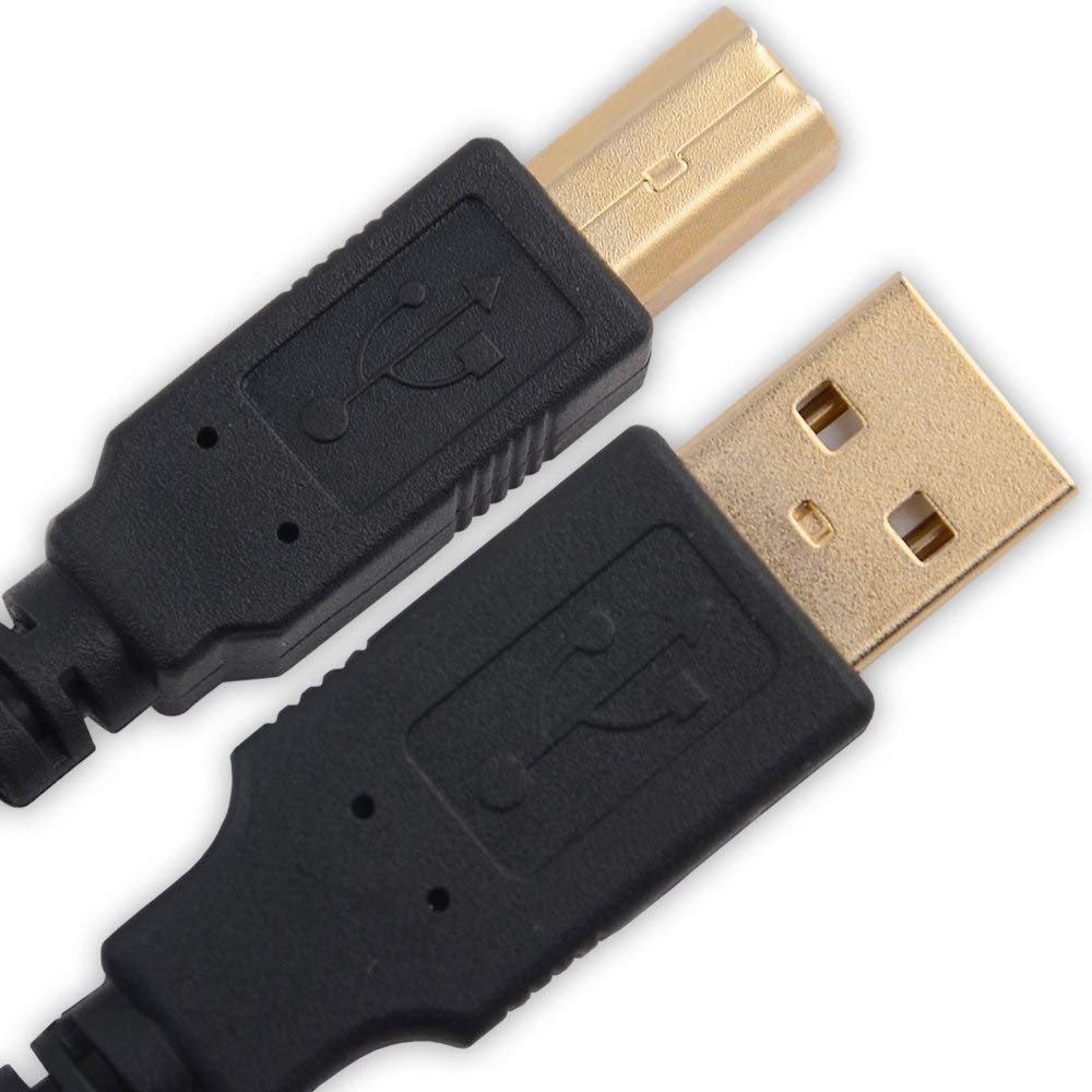 OMNIHIL Replacement (15FT) USB Cable for M-Audio Keystation 49 II | 49-Key USB MIDI Keyboard Controller