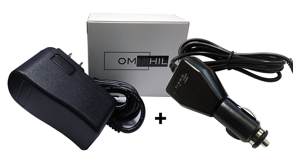 OMNIHIL (8 FT) AC Adapter and (5 FT) Car Charger for Haier Chromebook 11 11e Hisense Chromebook C11