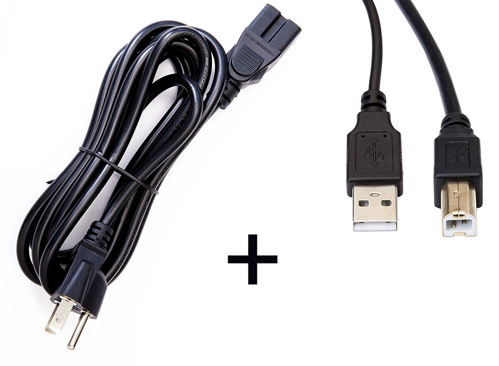 OMNIHIL Replacement (8FT) AC Cord + (32FT) 2.0 USB Cable for MOTU 24Ao USB/AVB/iOS Interface