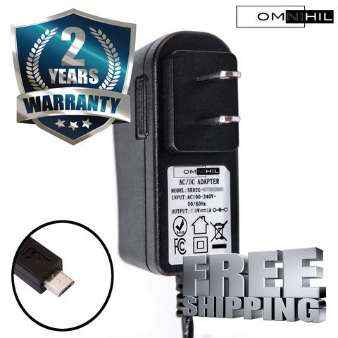 OMNIHIL (6.5Ft) Rapid Charger Adapter for Kobo VOX Digital Ereader, Kobo Arc, Kobo Touch, Kobo Glo, Kobo Mini, Aura Hd Ebook Tab Tablet Pc