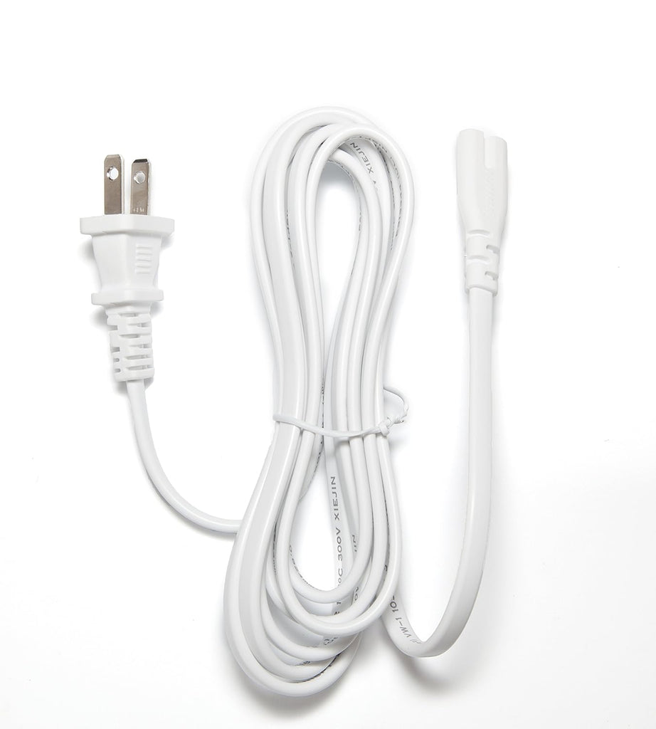 OMNIHIL [UL Listed] White 8 Foot Long AC Power Cord Compatible with Sonos Connect Digital Media Streamer GEN 1