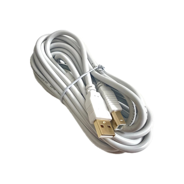 30 ft White High Speed USB 2.0 Cable with Gold-Plated Connectors Compatible with Canon IMAGECLASS MF264DW
