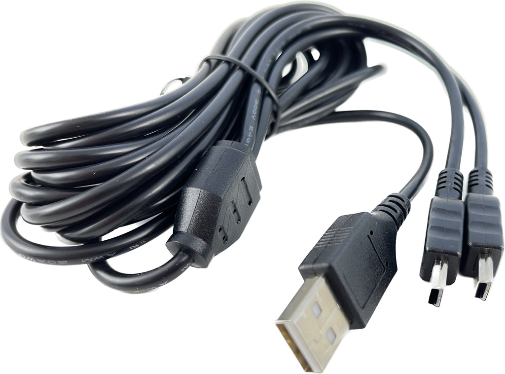 OMNIHIL 10FT-MINI-USB Splitter Cable Compatible with ELMO MO-1/1337-1/1337-2/1337-3 Camera