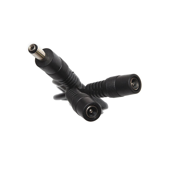 OMNIHIL DC Barrel Plug Splitter 2.1mm x 5.5mm, 1 Male Plug to 2 Female Jack