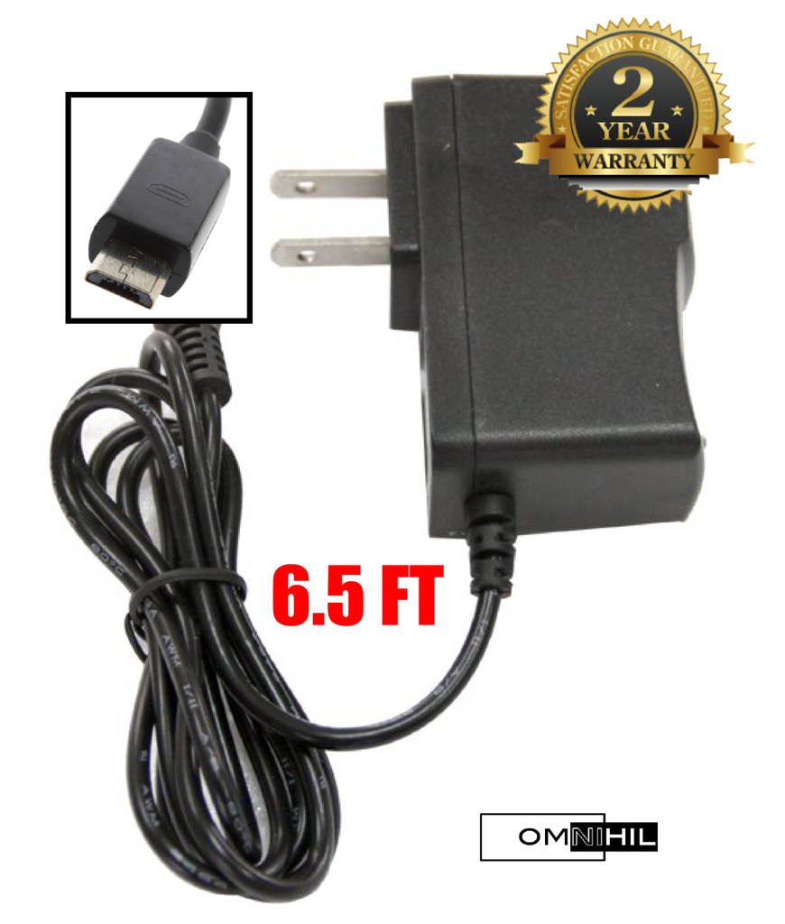 OMNIHIL (6.5ft) AC/DC Adapter/Adaptor for Toshiba Excite Go BAT7-C8 Tablet Power Supply Charger