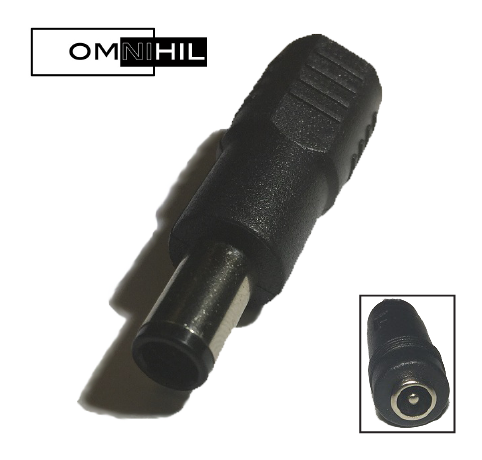 OMNIHIL AC/DC Adapter for DC Adapter Plug/Tip Converter for 5.5x2.1 mm to 7.4x5.0 mm with center pin