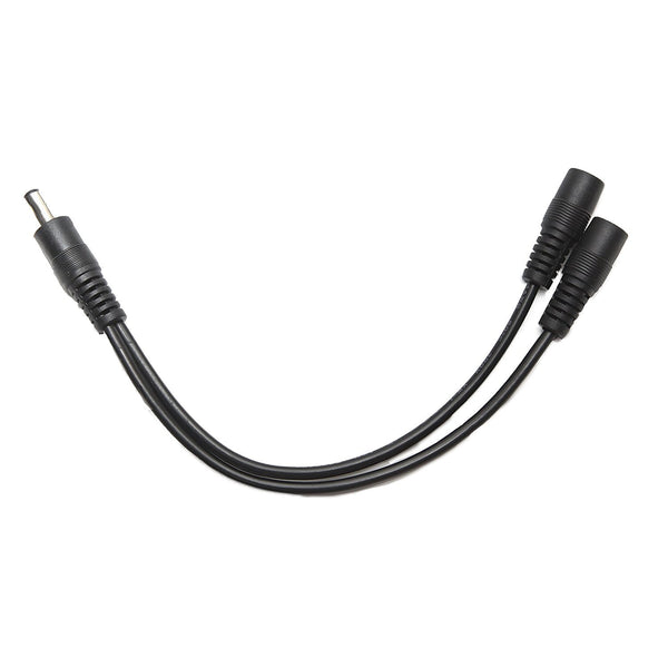 OMNIHIL DC Barrel Plug Splitter 2.1mm x 5.5mm, 1 Male Plug to 2 Female Jack