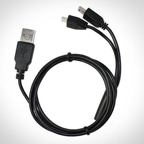 OMNIHIL Replacement 10 Foot Long Micro-USB Splitter Cable for TomTom VIA 1605TM 6-Inch GPS Navigator 