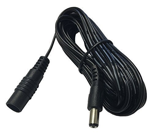 OMNIHIL Replacement (15 Feet Long) 2.1mm x 5.5mm DC Plug Extension Cable for KERUI Home Security System Indoor Outdoor Weather-Proof Siren-(KR-H01)