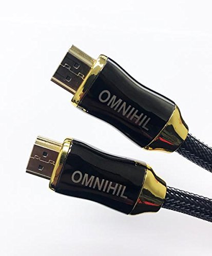 [50 FT] OMNIHIL Universal 4K HDMI Cable High Speed - 4K@60HZ,1080p FullHD, UHD / Ultra HD, 3D [Gold Plated]