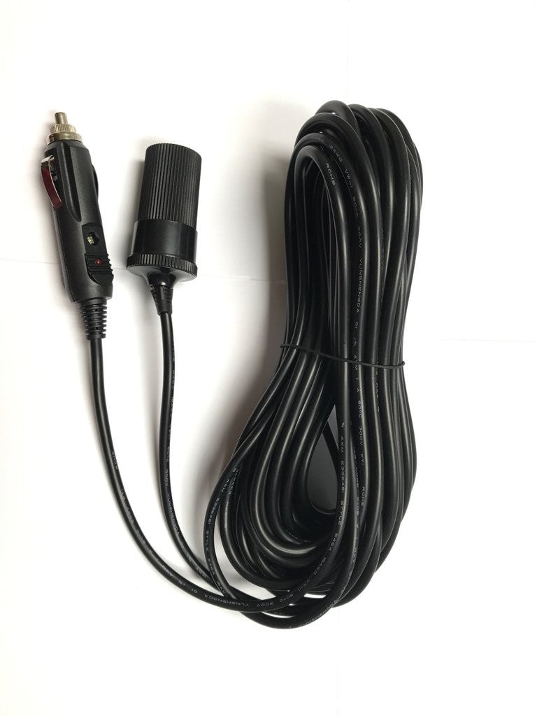 OMNIHIL 50' 50 Feet Cigarette Extension Cable Lighter for Cooluli Electric Mini Fridge Cooler and Warmer