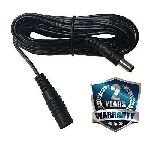 OMNIHIL (10 Foot Long) 2.1mm x 5.5mm DC Plug Extension Cable for Power Adapter, 20AWG