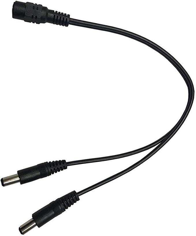 Quantity 200 of 1 Female to 2 Male Plug Splitter 5.5x2.1mm