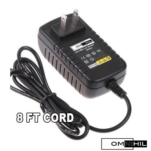 OMNIHIL 8 FT AC/DC Adapter for Panasonic Digital Camera SV-AV35, SV-AV50EG-S, SV-AV50EG-T