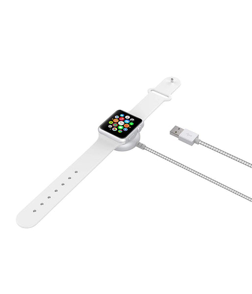 [OMNIHIL] Extra Long Magnetic Charging Cable Compatible with iWatch iOS Watch (3m / 9.8FT) - Silver Braided