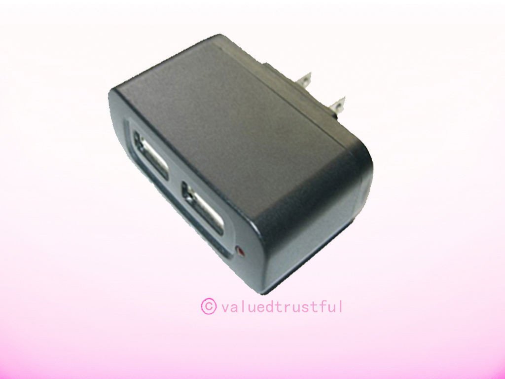 Dual USB Port AC Power Wall Adapter For Samsung SGH-A927 Flight II ,SGH-i917 Focus Series Phone Charger