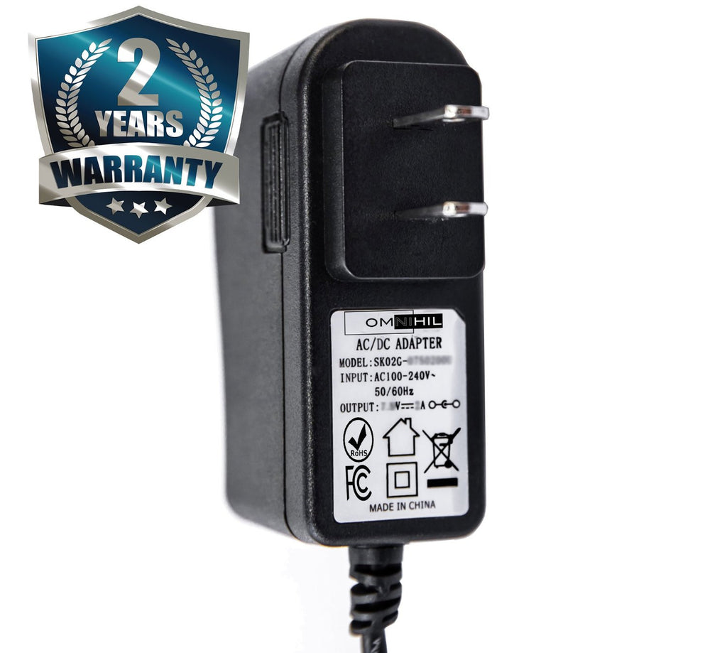 OMNIHIL AC/DC Adapter/Adaptor for Zoomer Robot Dog Charger