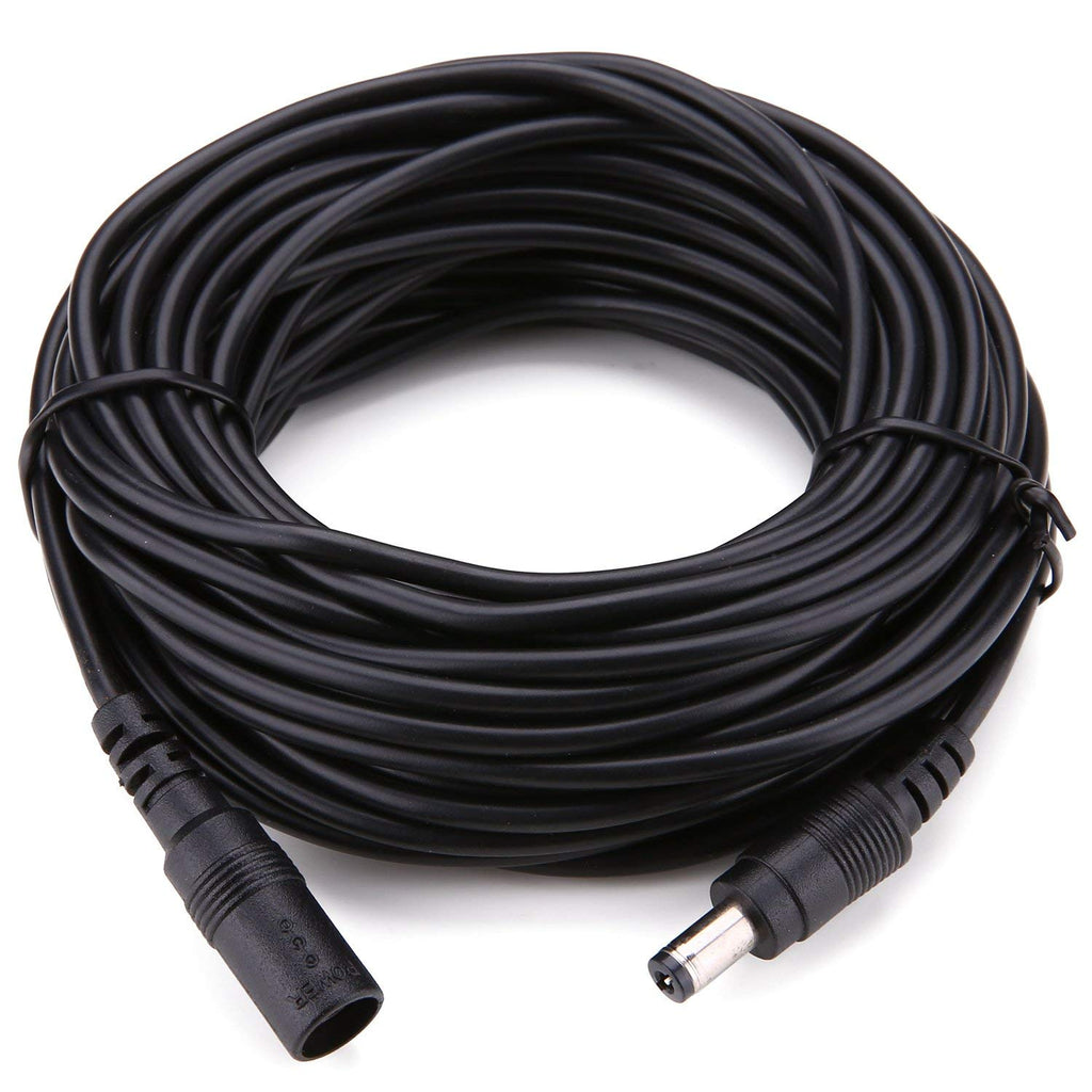 OMNIHIL Replacement (50 Feet Long) 2.1mm x 5.5mm DC Plug Extension Cable for KERUI Home Security System Indoor Outdoor Weather-Proof Siren-(KR-H01)