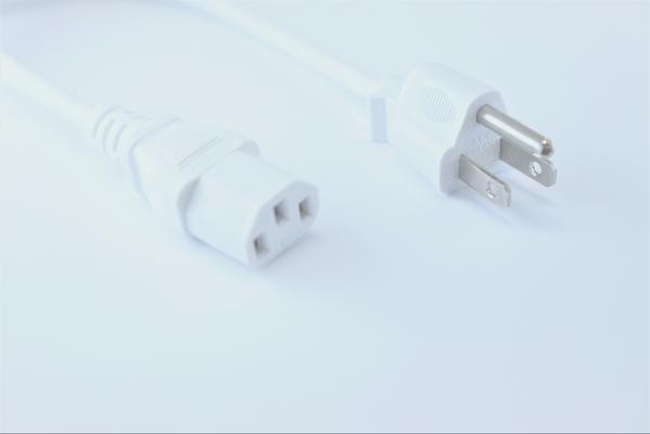 OMNIHIL Replacement (WHT-8FT) AC Power Cord for Goplus Money Counter Worldwide Bill Counting Machine Detector