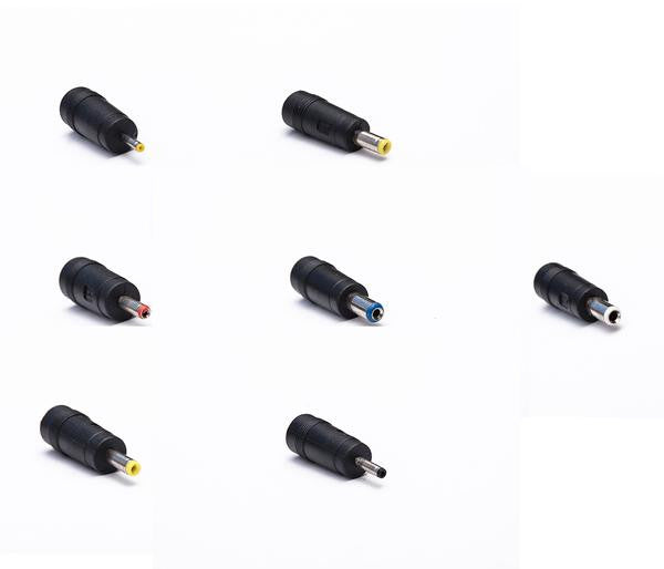 OMNIHIL 7 Pack Plug Converters for AC Adapters 5.5x2.5 /5.5x2.1 / 4.8x1.7 / 4.0x1.5(1.7) / 3.5x1.35 / 3.0x1.1 / 2.5x0.7 / (mm)