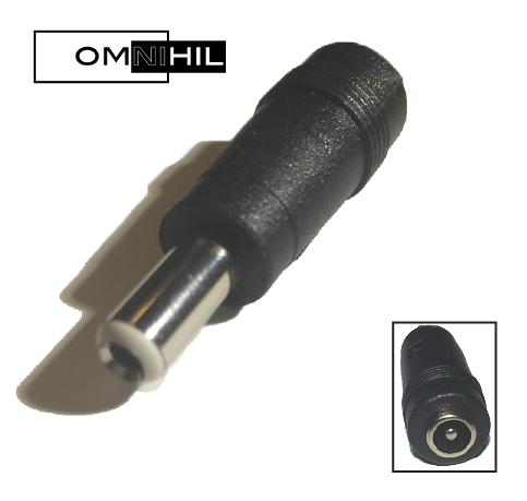 OMNIHIL AC/DC Adapter/Adaptor for DC Adapter Plug/Tip Converter for 5.5x2.1 mm to 5.5x2.5 mm