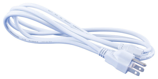 OMNIHIL (8FT) AC Power Cord for LD Systems DDQ SUB 18 LDDDQSUB18 - White